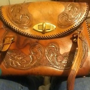Leather handbag
